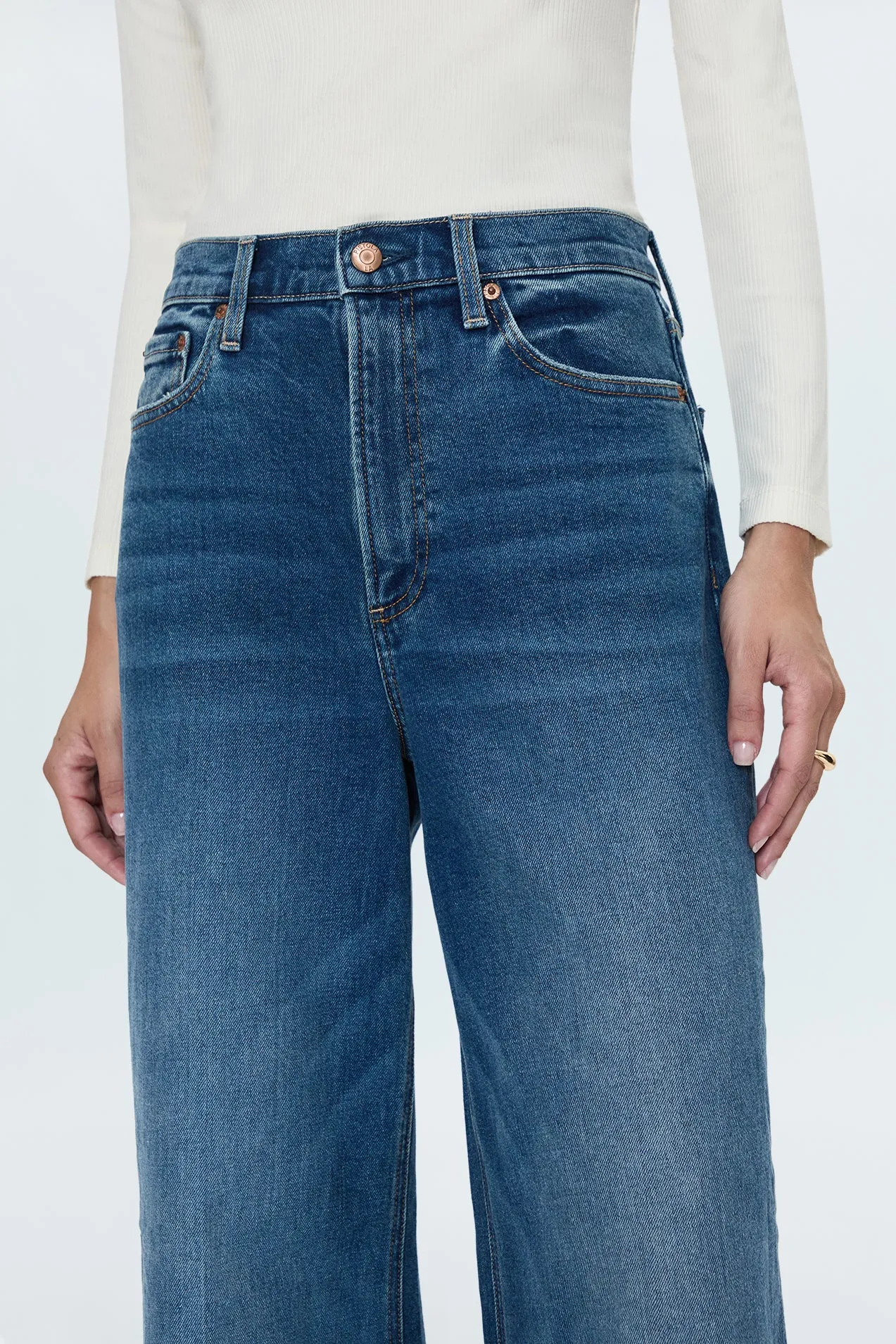 Lana High Rise Ultra Wide Leg Jean - Cider sold by Pistola product image thumbnail 3