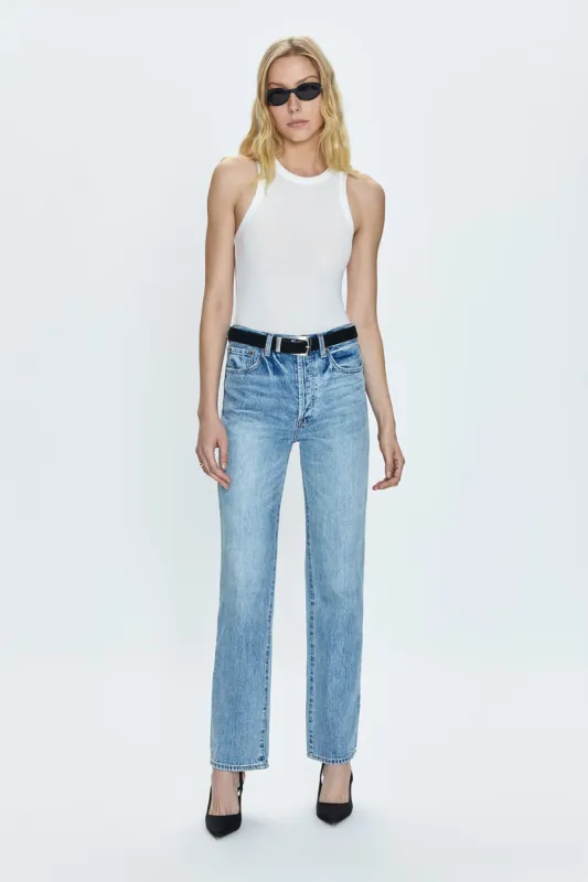Cassie Super High Rise Straight Jean - Bramble sold by Pistola