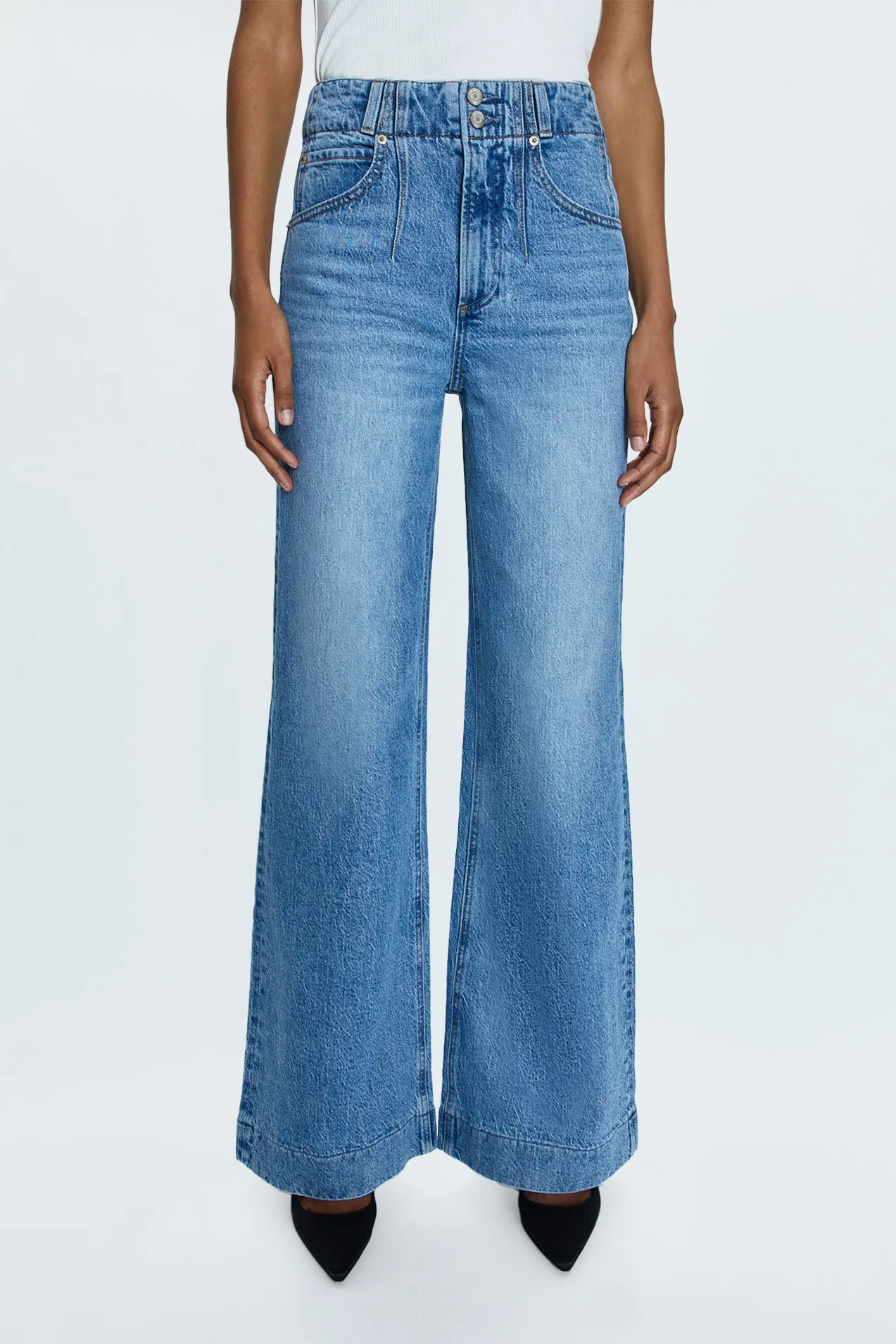Lana High Rise Ultra Wide Jean - Gallery sold by pistola product image thumbnail 2