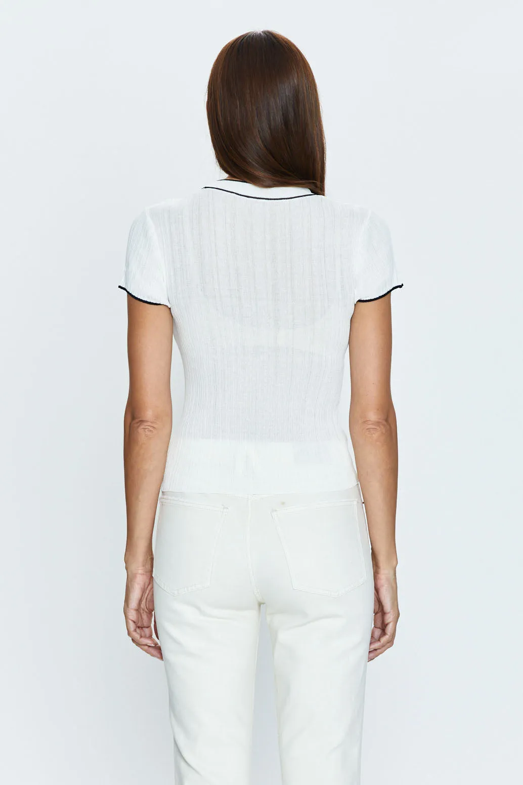 Romy Tee - Noir with Ivory sold by pistola product image thumbnail 4