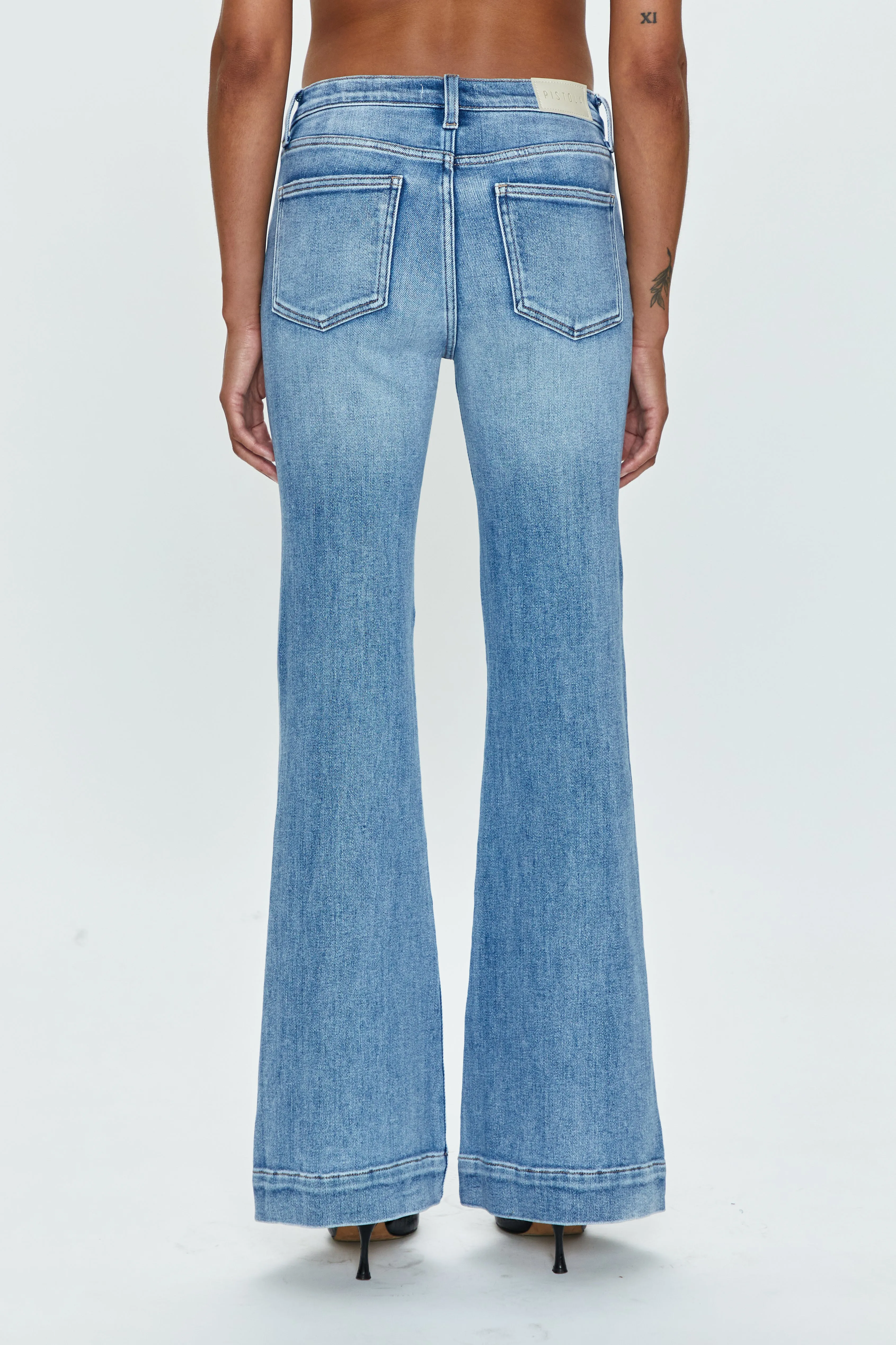 Kinsley Mid Rise Ultra Flare Jean - Paradise sold by pistola product image thumbnail 4