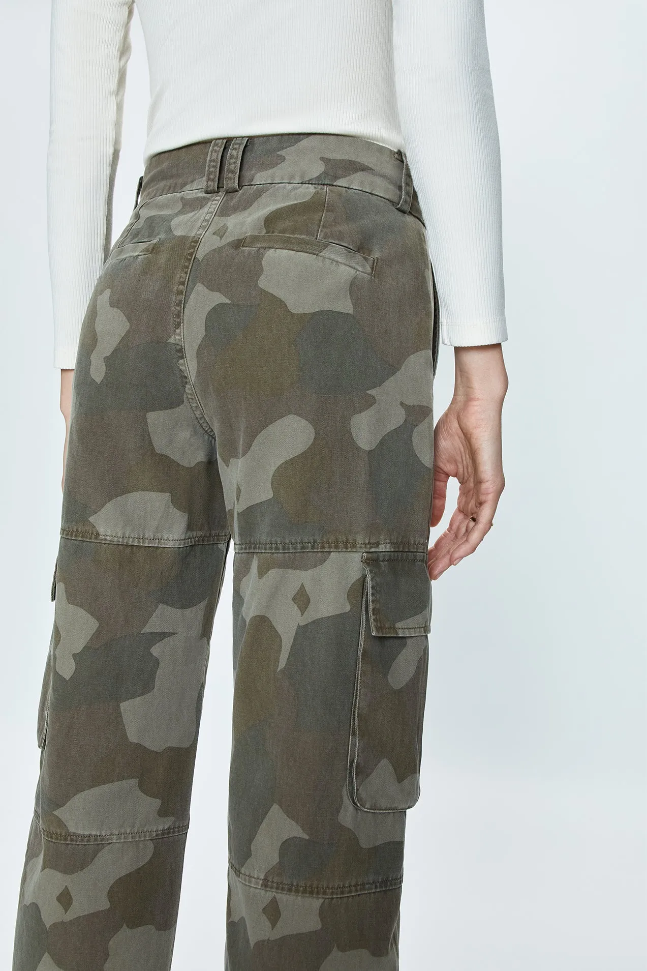 Addie High Rise Trouser - Camo sold by pistola product image thumbnail 3