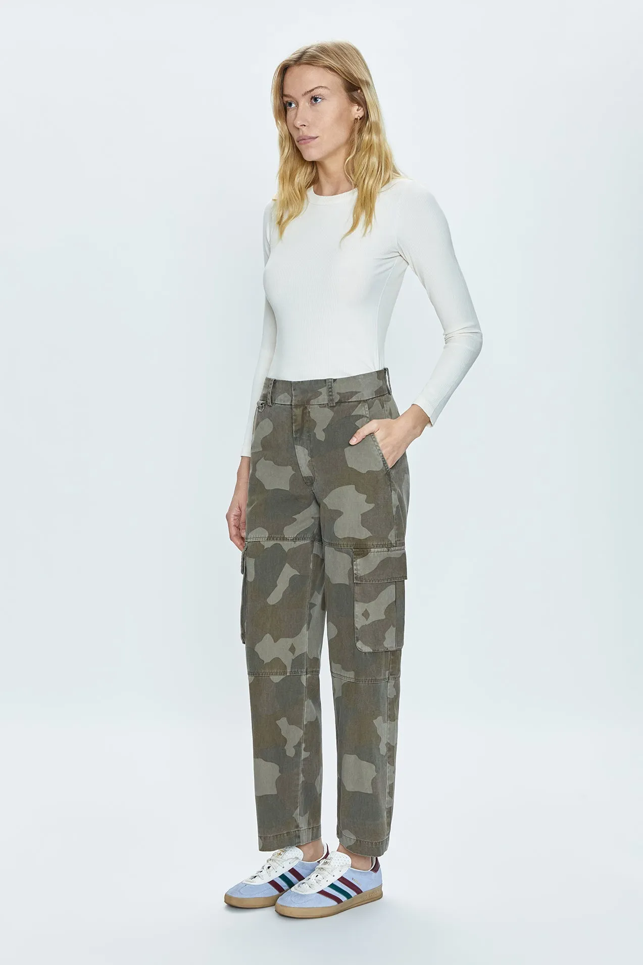 Addie High Rise Trouser - Camo sold by pistola product image thumbnail 5