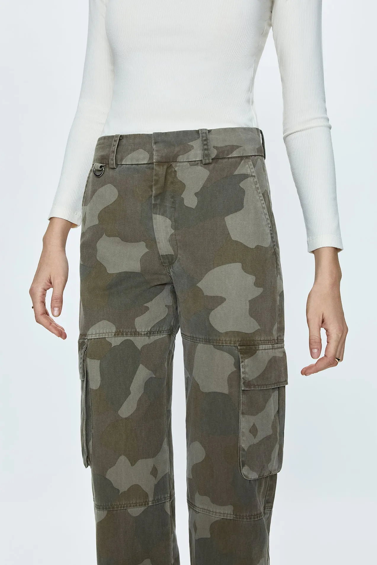 Addie High Rise Trouser - Camo sold by pistola product image thumbnail 4