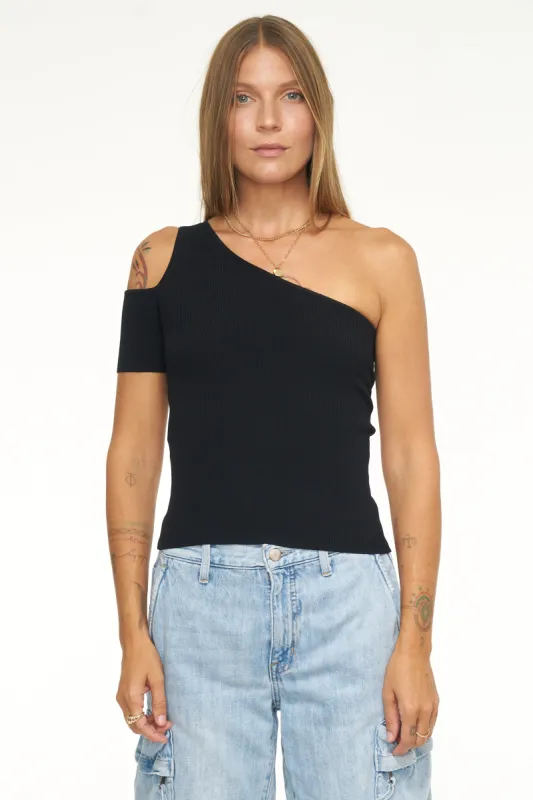 Kaia Asymmetrical Top - Midnight sold by pistola