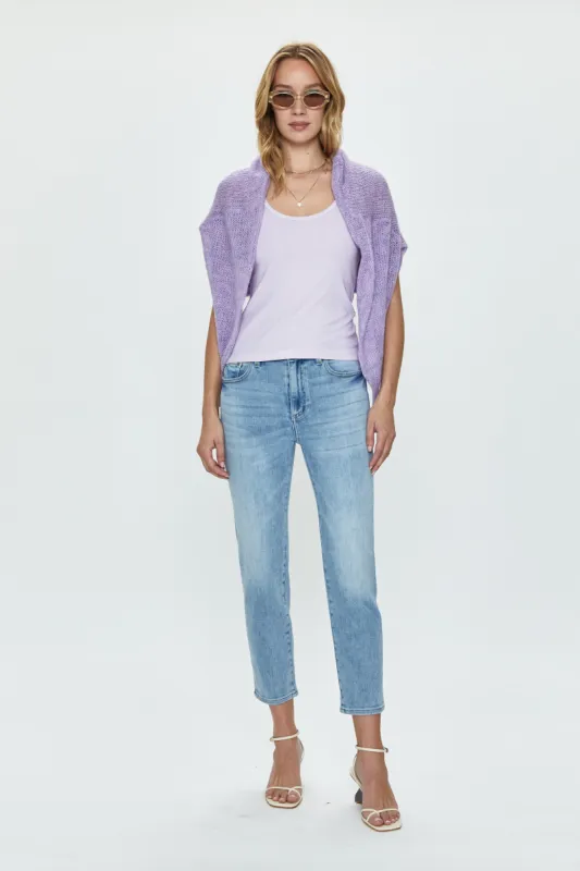 Monroe High Rise Cigarette Jean - Sea Air sold by pistola