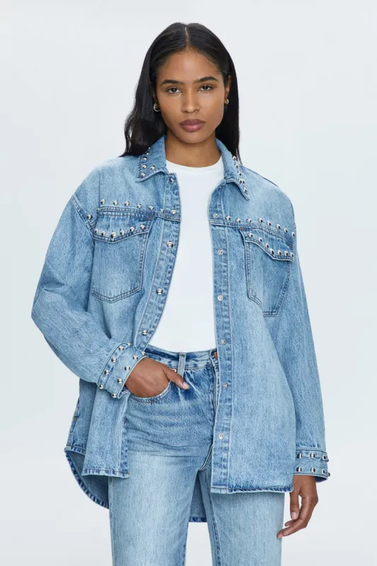 Mandy Denim Shacket - Satellite sold by pistola