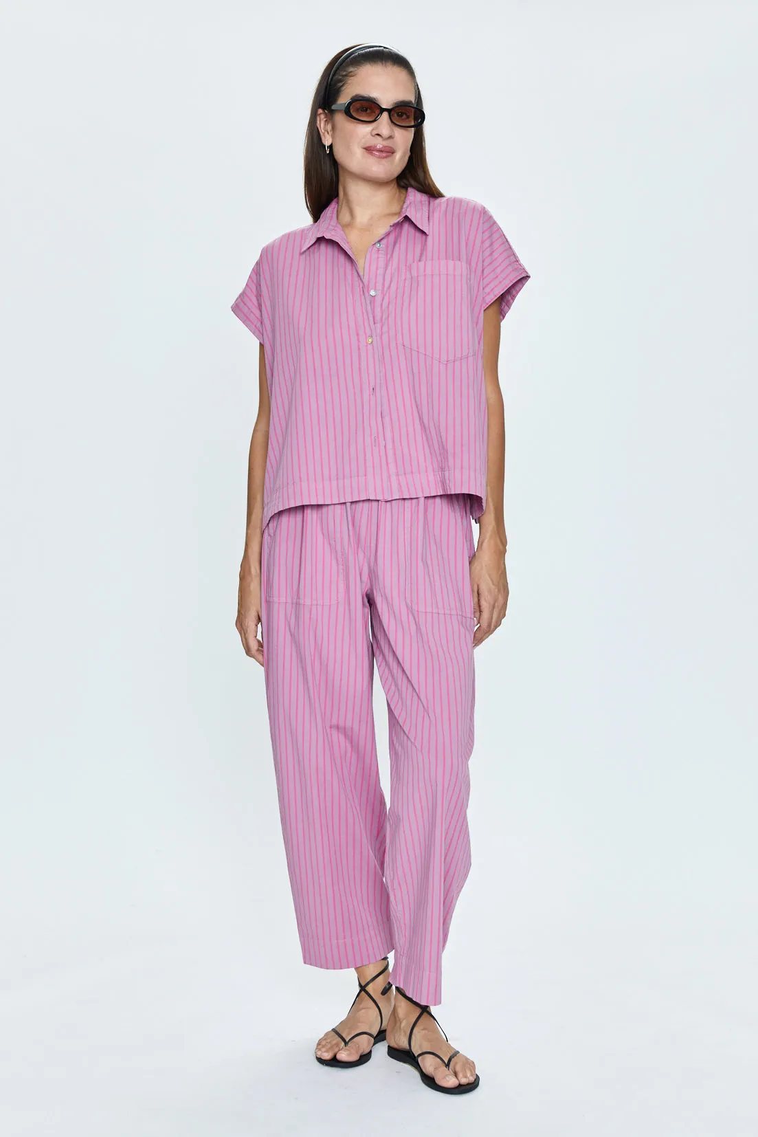 Viv Barrel Leg Pant - Apertivo Stripe sold by pistola