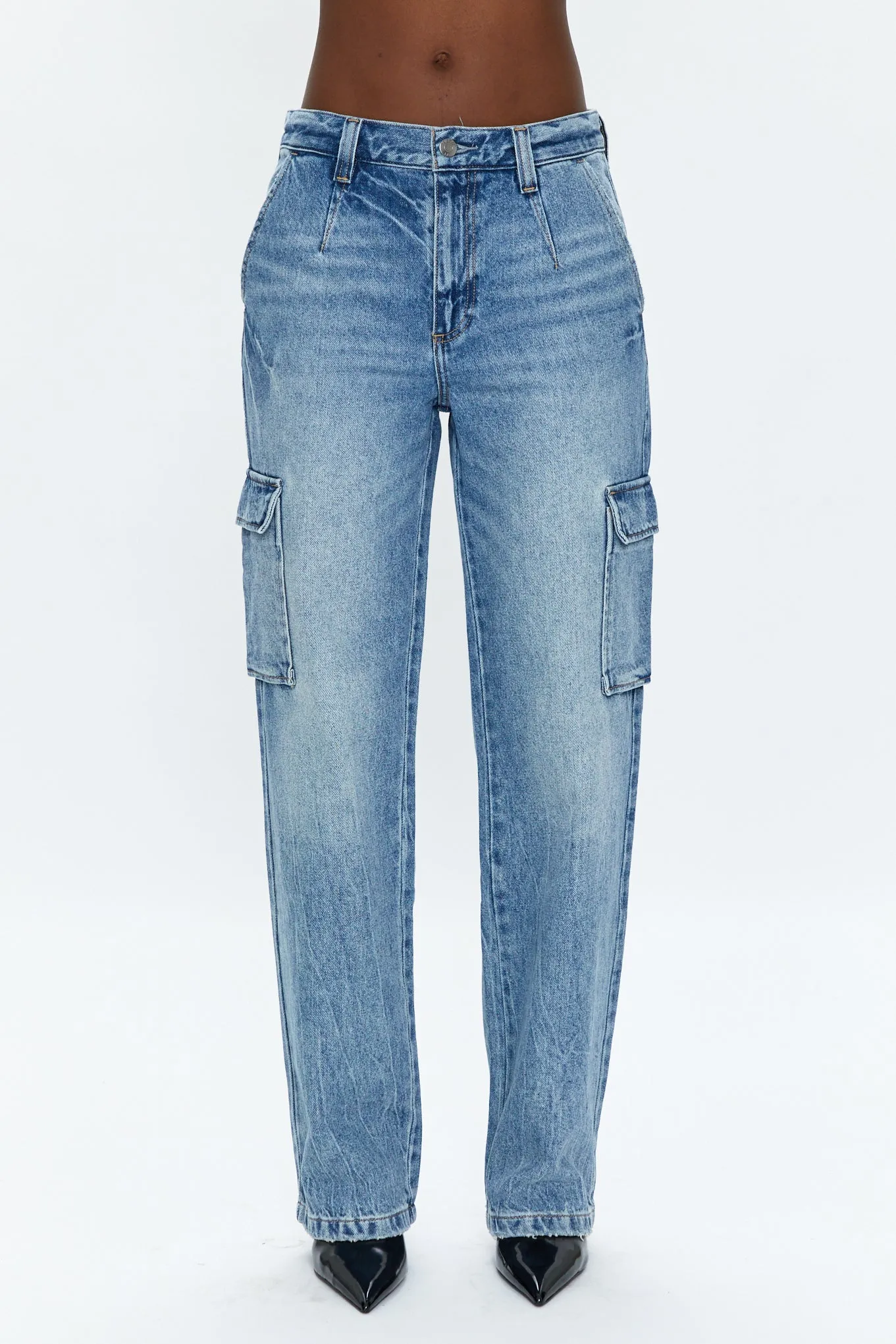 Bobbie Cargo Mid Rise Vintage Straight Jean - Regent sold by pistola product image thumbnail 2