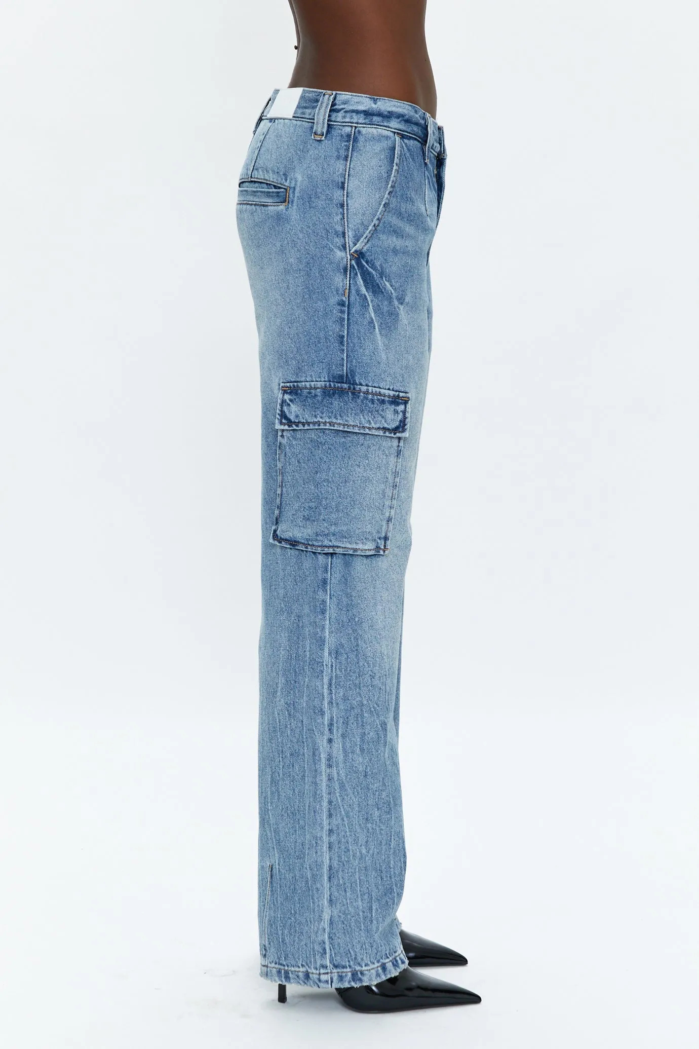 Bobbie Cargo Mid Rise Vintage Straight Jean - Regent sold by pistola product image thumbnail 3