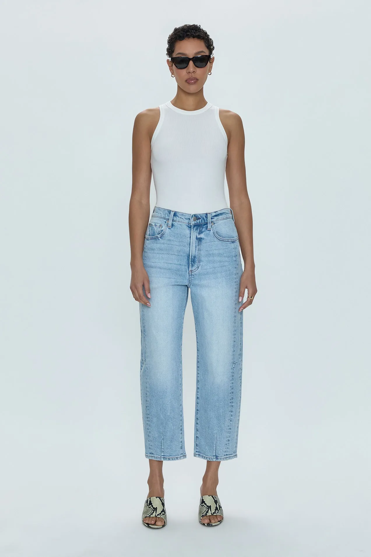 Eli High Rise Barrel Jean - Sun-kissed sold by Pistola