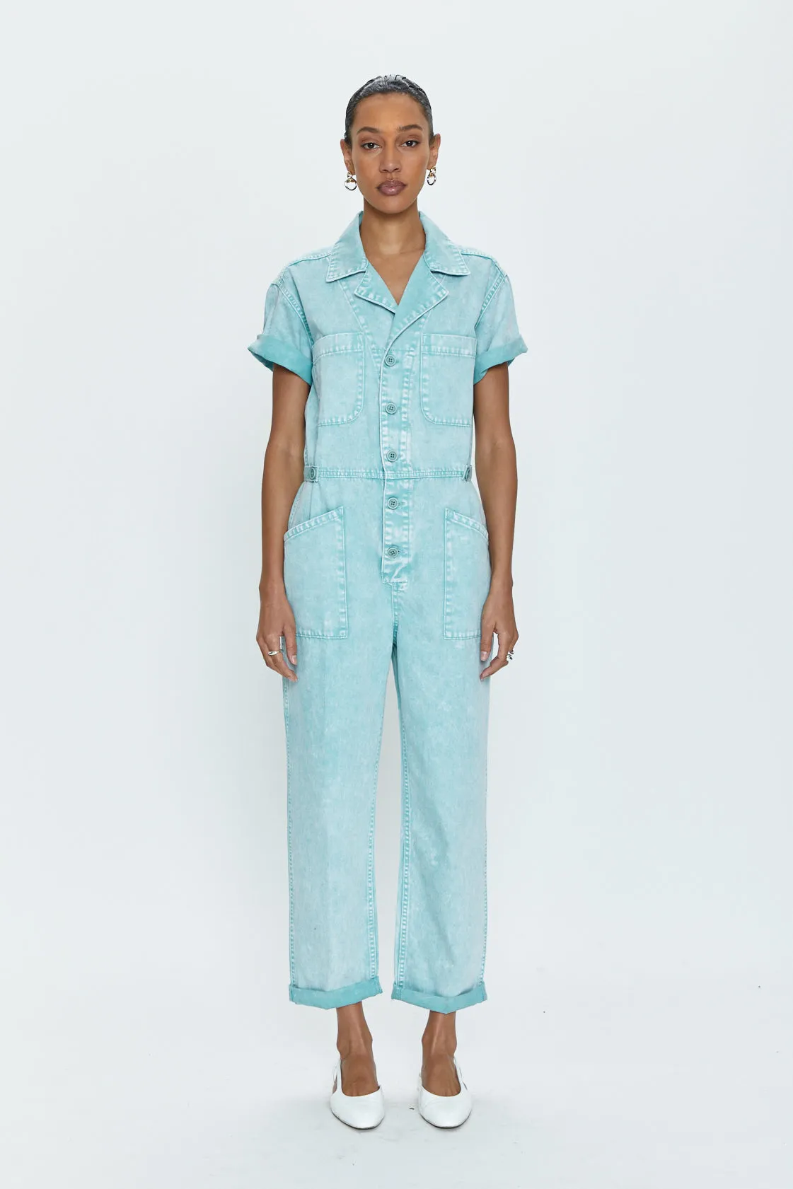 Grover Short Sleeve Field Suit - Aqua Snow sold by pistola product image thumbnail 2