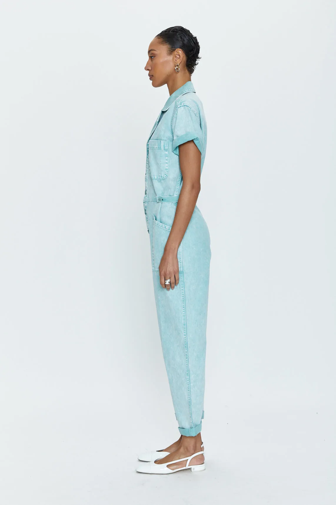 Grover Short Sleeve Field Suit - Aqua Snow sold by pistola product image thumbnail 3