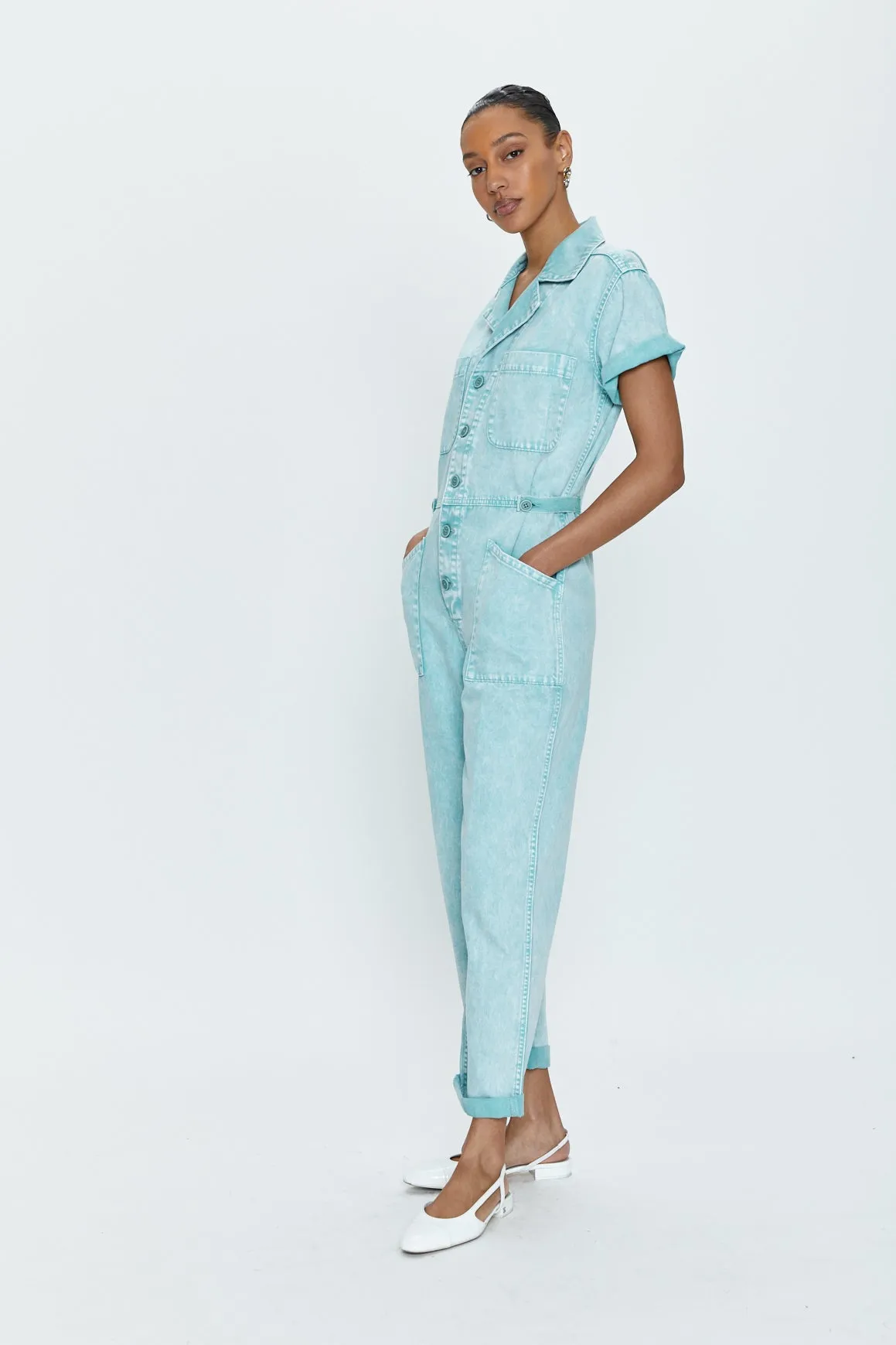 Grover Short Sleeve Field Suit - Aqua Snow sold by pistola product image thumbnail 5
