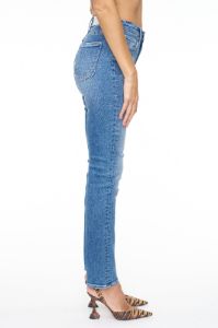 Monroe High Rise Cigarette Jean - Chelsea Distressed sold by pistola