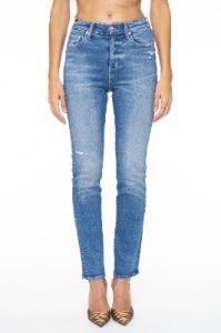 Monroe High Rise Cigarette Jean - Chelsea Distressed sold by pistola