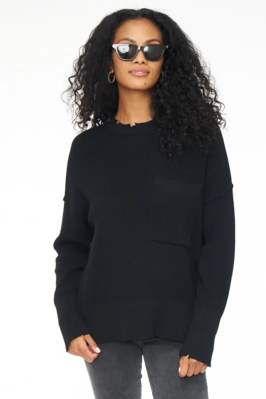 Darya Oversized Crewneck Pullover - Midnight sold by pistola