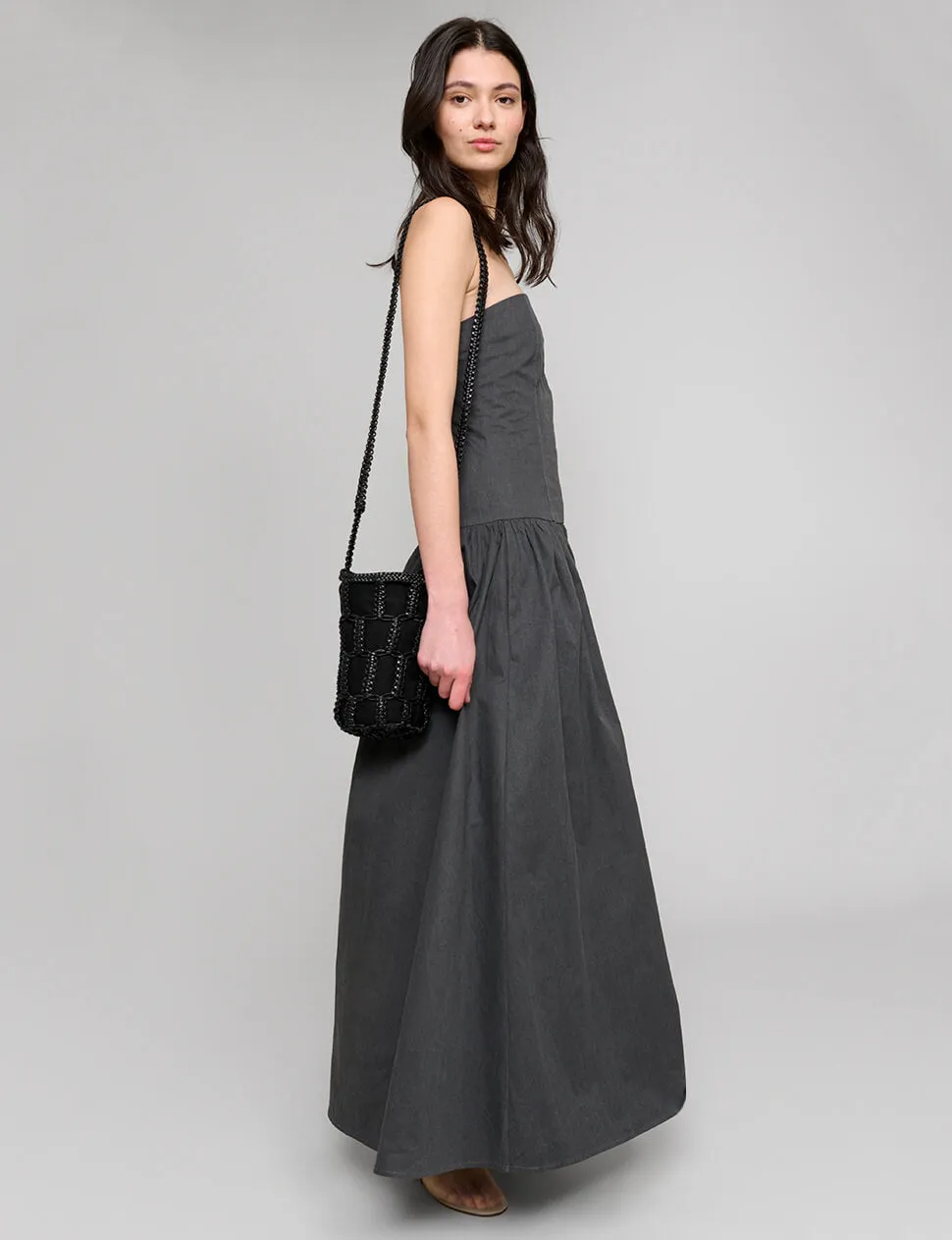 Charcoal Strapless Dress sold by Pixie Market product image thumbnail 2