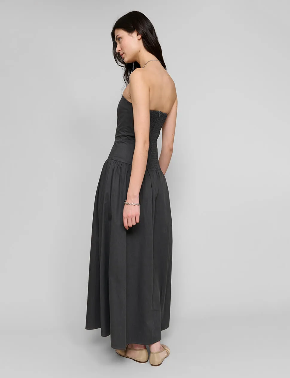 Charcoal Strapless Dress sold by Pixie Market product image thumbnail 4