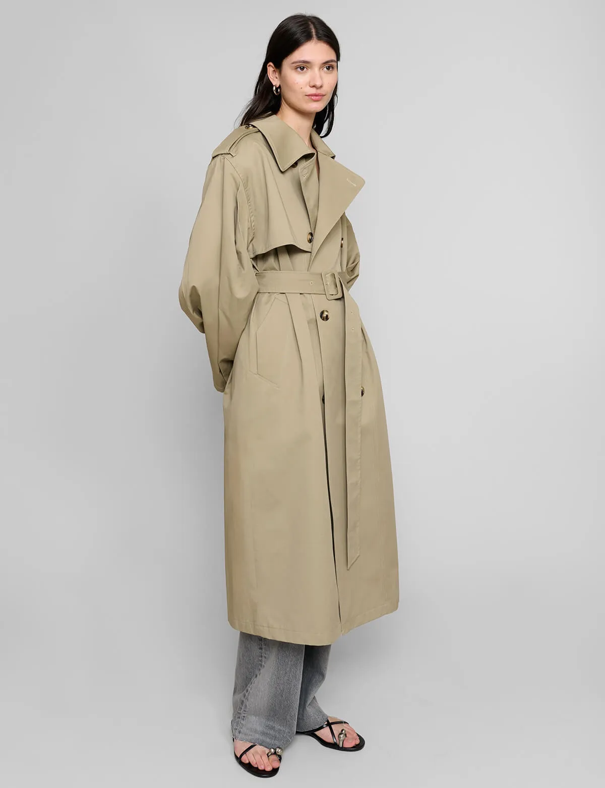 Oversized Padded Trench Coat-BESTSELLER sold by Pixie Market