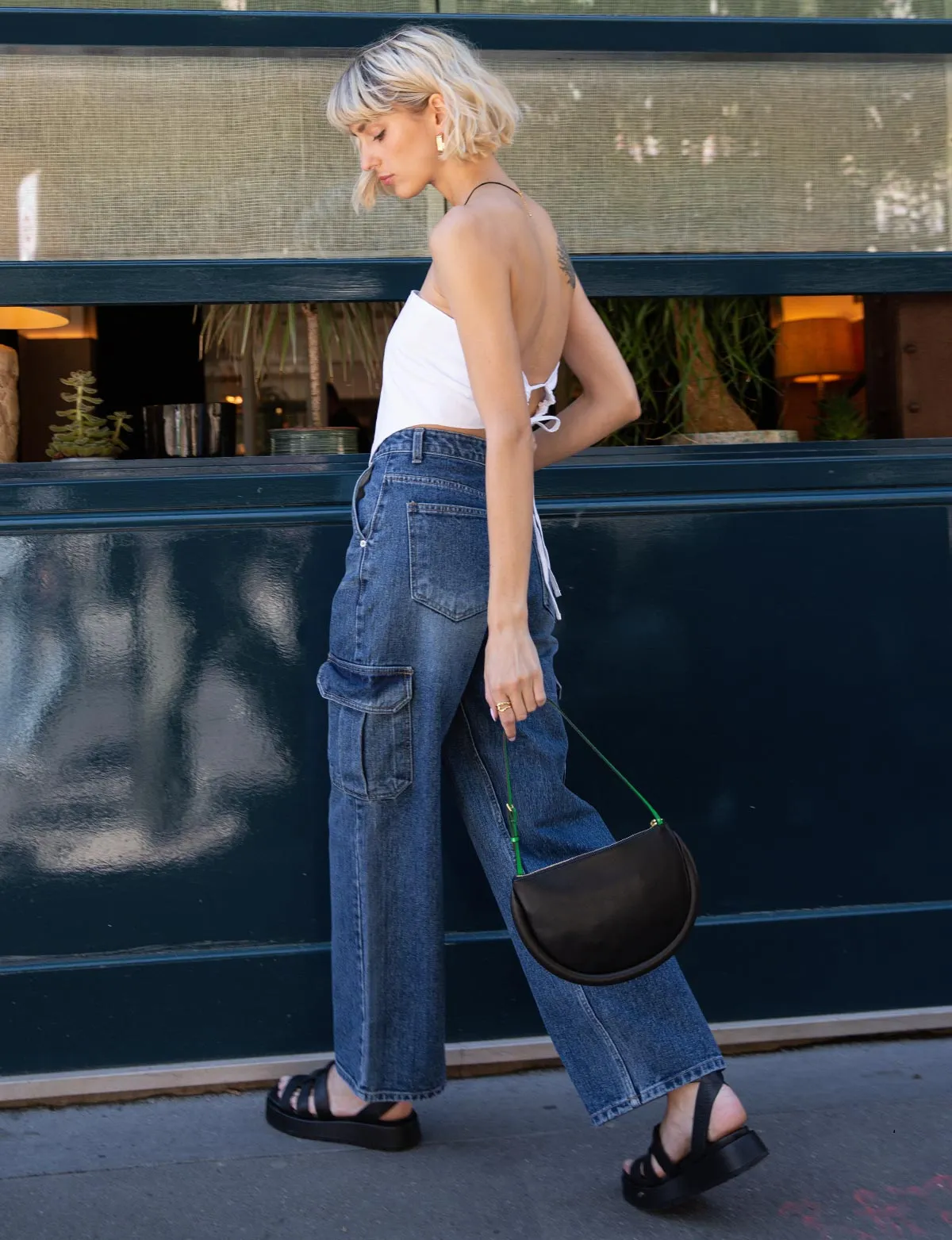 Suna Cargo Pocket Jeans sold by Pixie Market product image thumbnail 2
