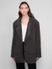 Espresso Suede Oversized Blazer sold by Pixie Market