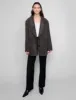 Espresso Suede Oversized Blazer sold by Pixie Market