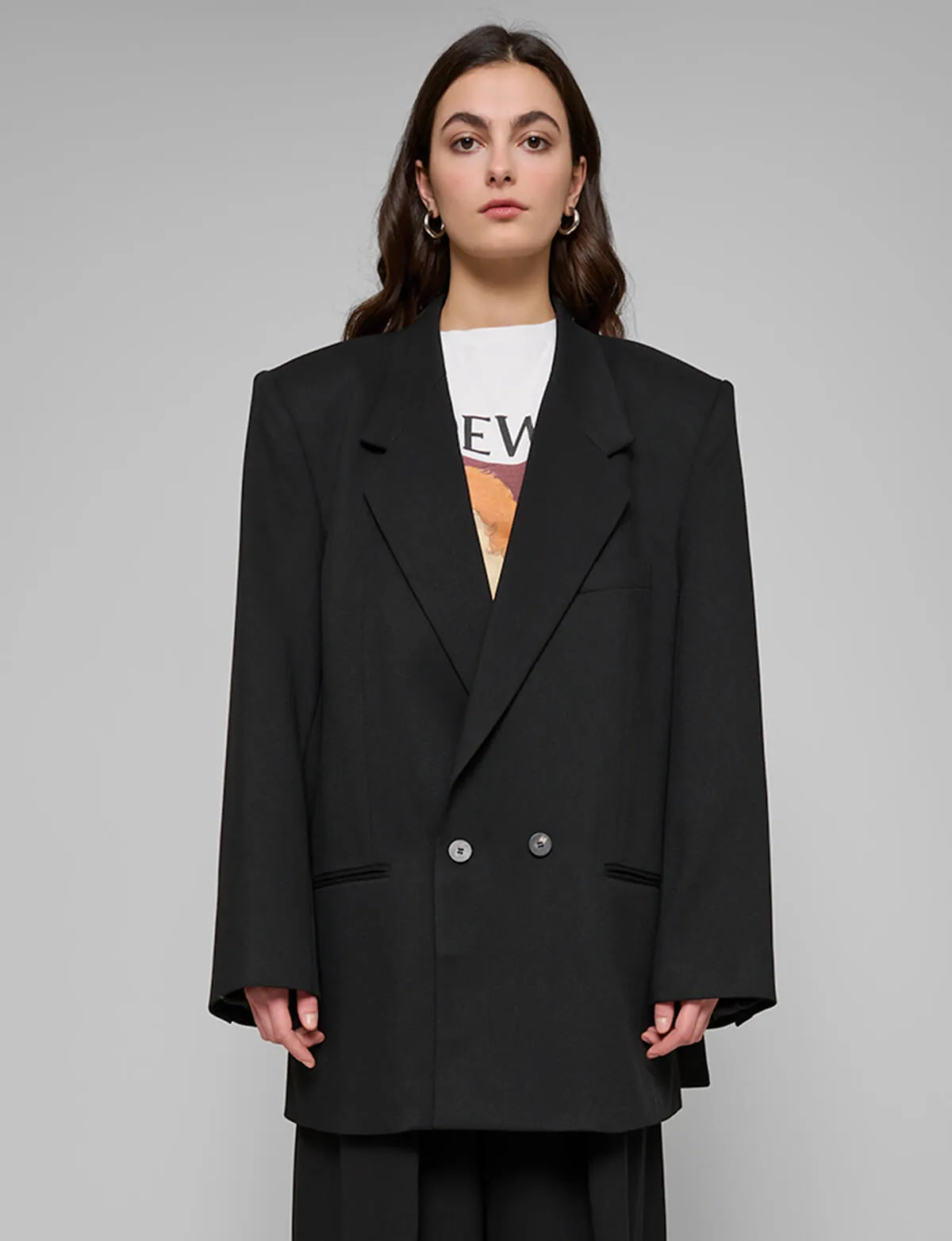 Black Oversized Blazer sold by Pixie Market product image thumbnail 4