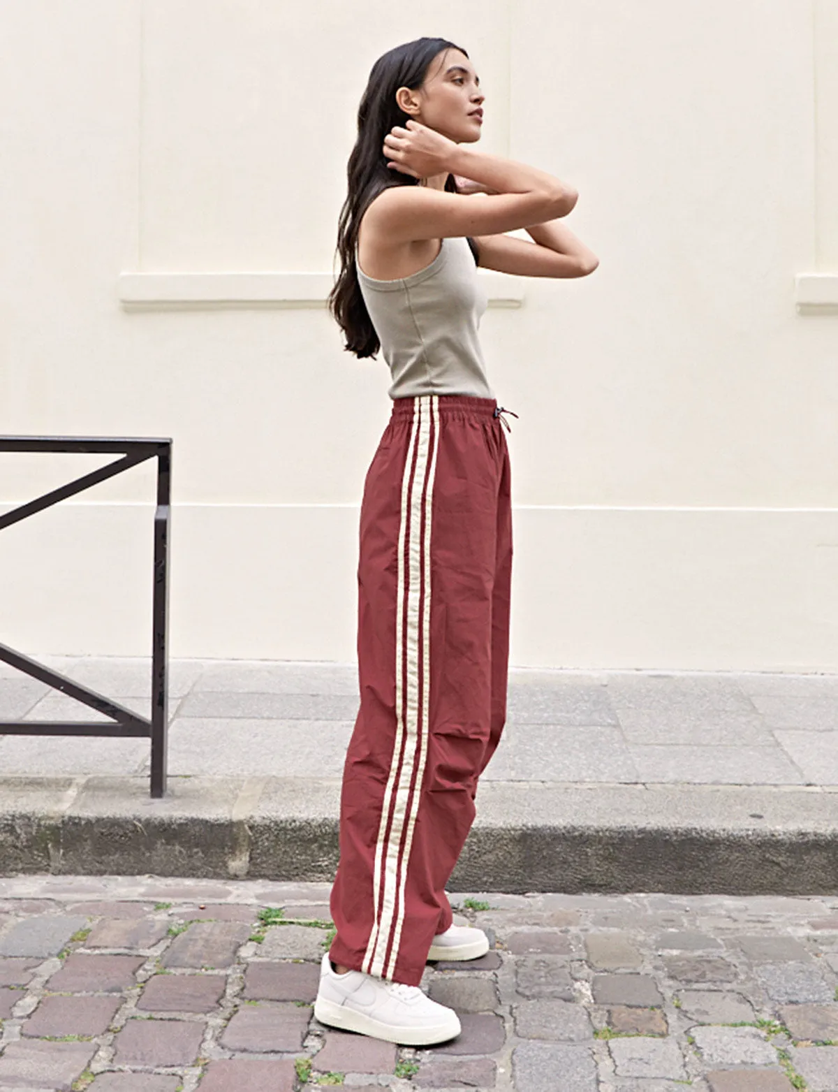 Red Track Pants sold by Pixie Market product image thumbnail 5