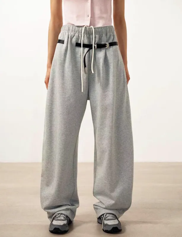 Belted Grey Sweatpants sold by Pixie Market