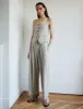 Grey Pleated Pants-BESTSELLER sold by Pixie Market