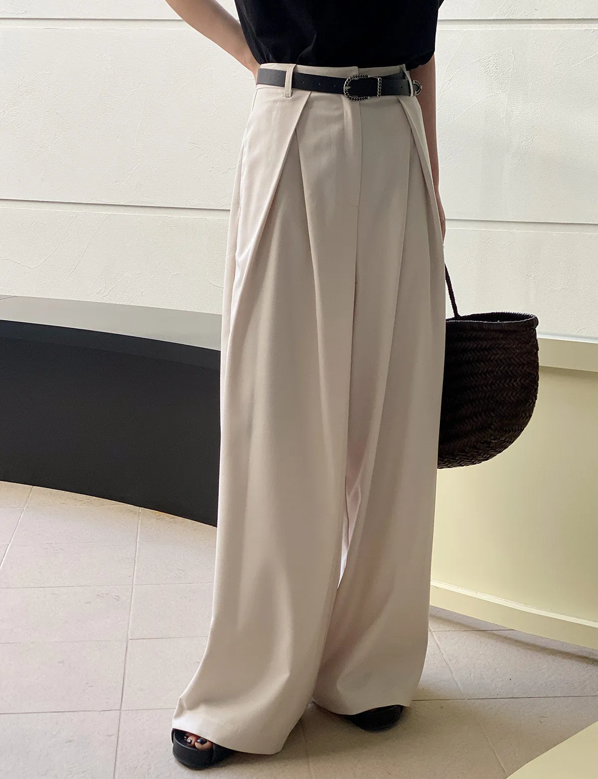 Alex Wide Leg Pleated Pants-BESTSELLERS sold by Pixie Market product image thumbnail 4