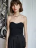 Cass Knit Bustier Top in Black-BESTSELLER sold by Pixie Market