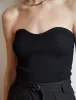 Cass Knit Bustier Top in Black-BESTSELLER sold by Pixie Market