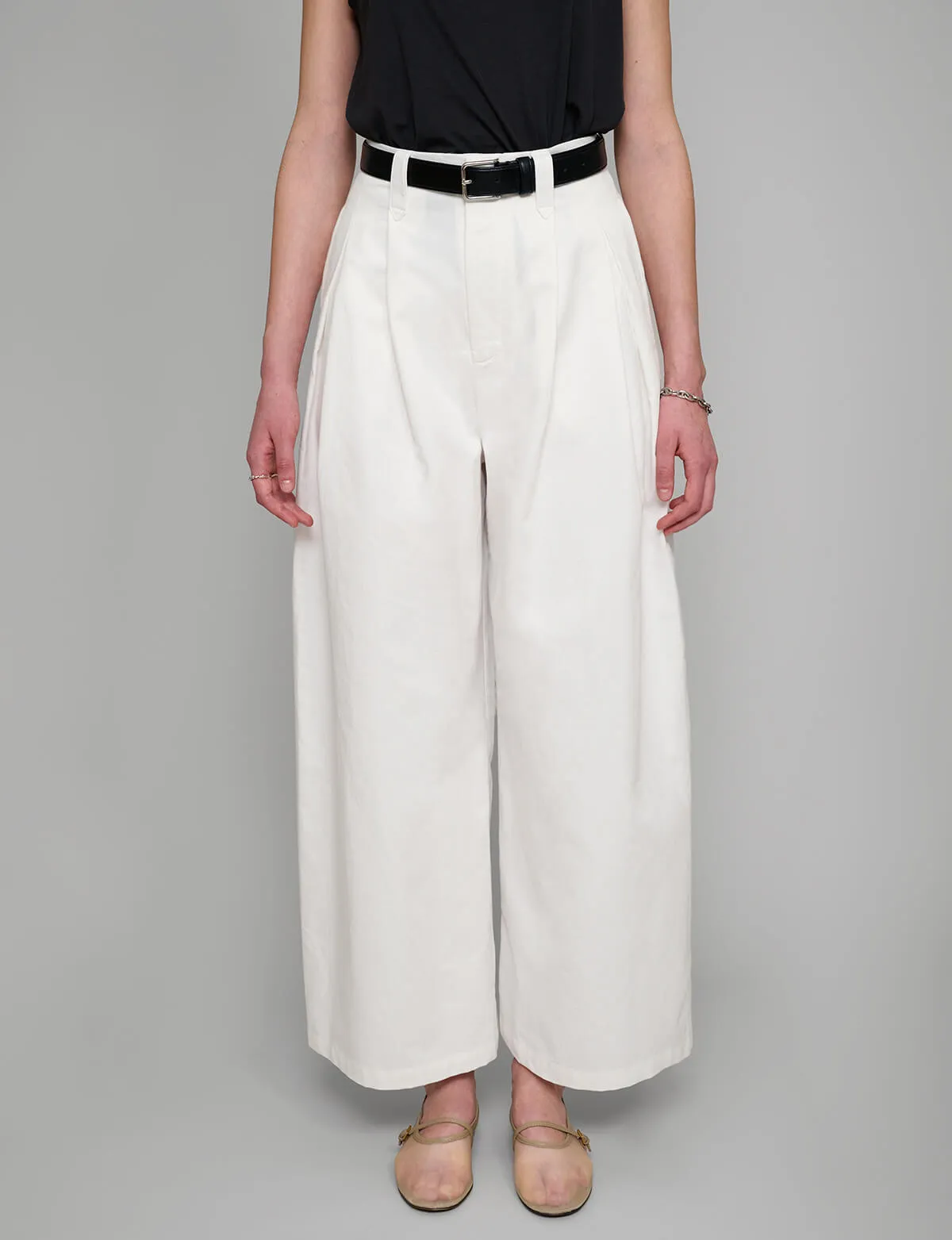 White Wide Leg Pants sold by Pixie Market product image thumbnail 2