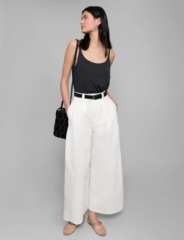 White Wide Leg Pants sold by Pixie Market