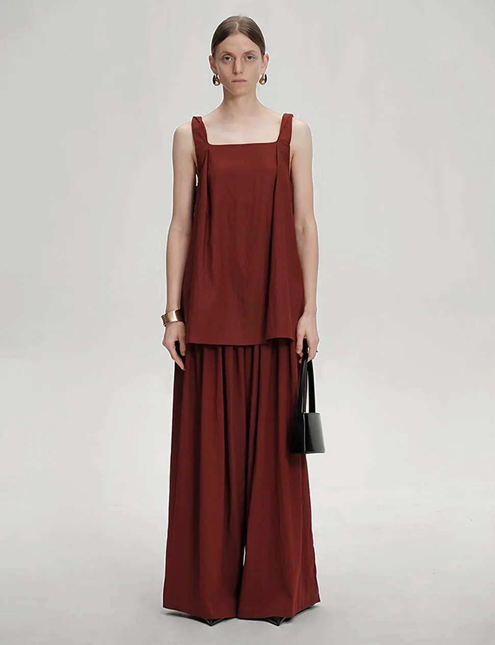 Wide Leg Pants in Sun-Dried Tomato sold by Pixie Market product image thumbnail 2