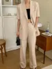 Tan Straight Suit Trousers sold by Pixie Market