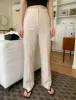 Tan Straight Suit Trousers sold by Pixie Market