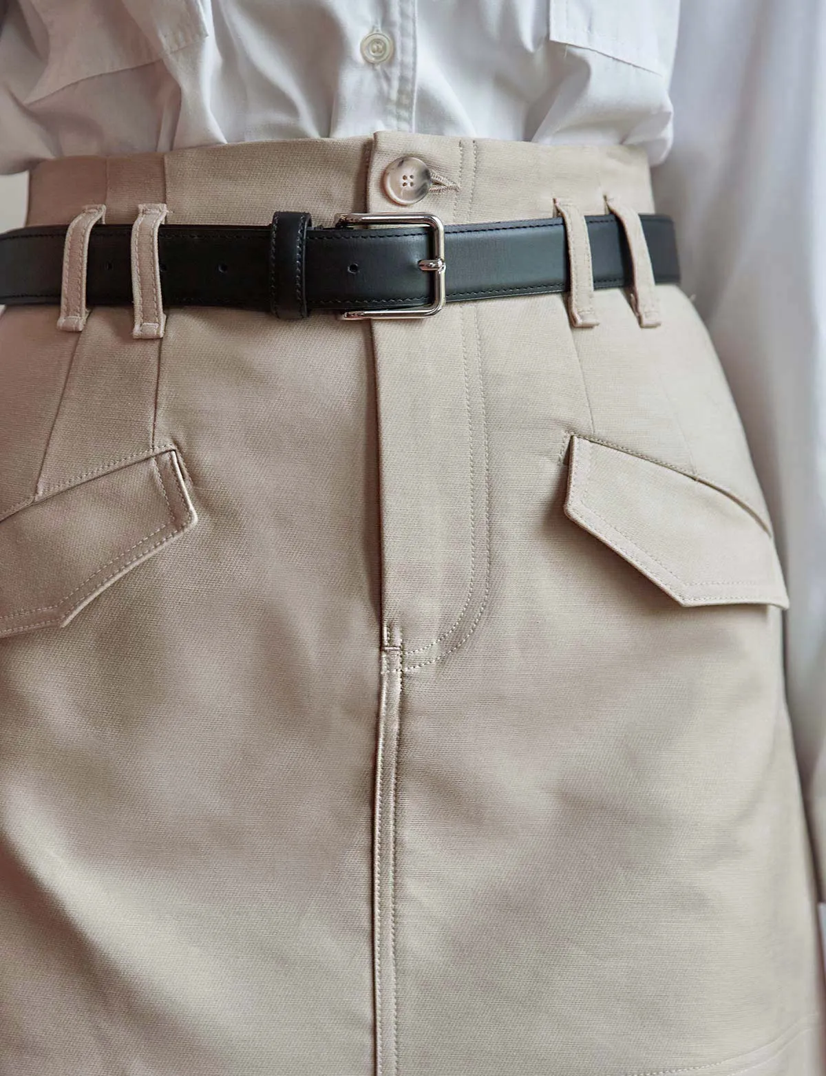 Tan Pocket Twill Mini Skirt-BESTSELLER sold by Pixie Market product image thumbnail 5