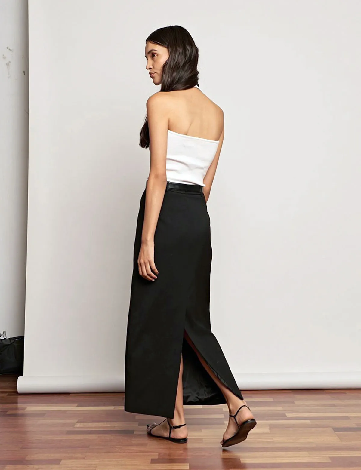 Nia Black Maxi Skirt-BESTSELLER sold by Pixie Market product image thumbnail 3