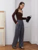 Chiara Bustier Knit Top in Chocolate sold by Pixie Market