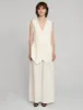 White Linen Wide Leg Pants sold by Pixie Market