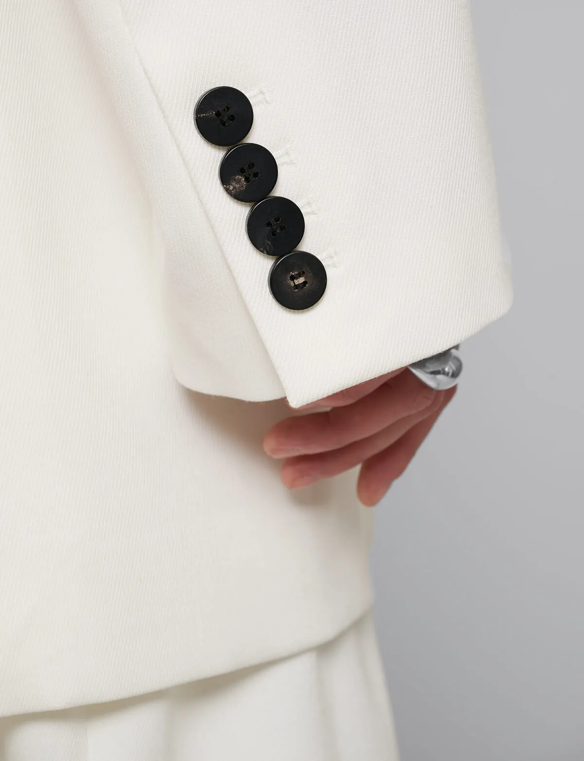 Oversized White Blazer sold by Pixie Market product image thumbnail 3