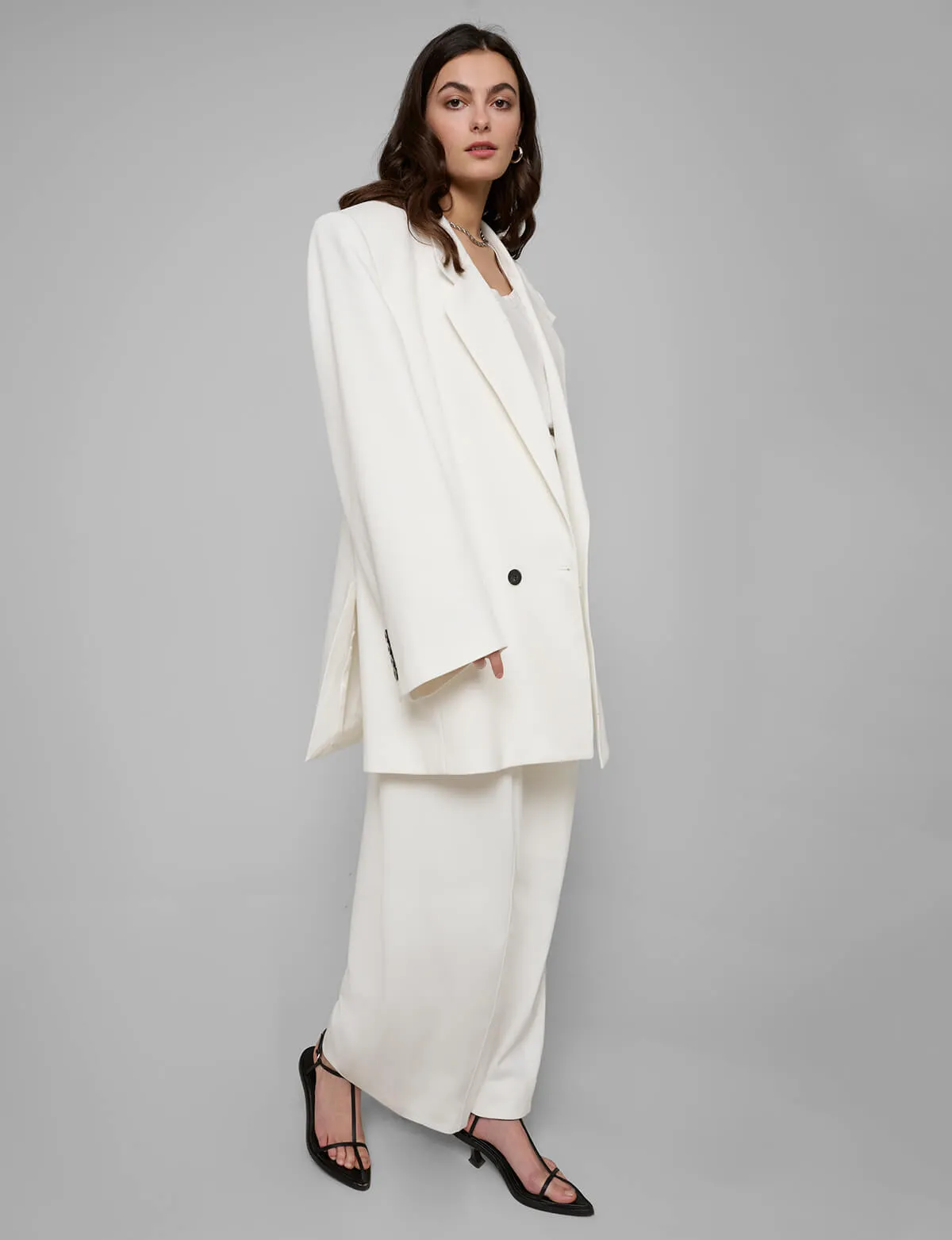 Oversized White Blazer sold by Pixie Market product image thumbnail 4