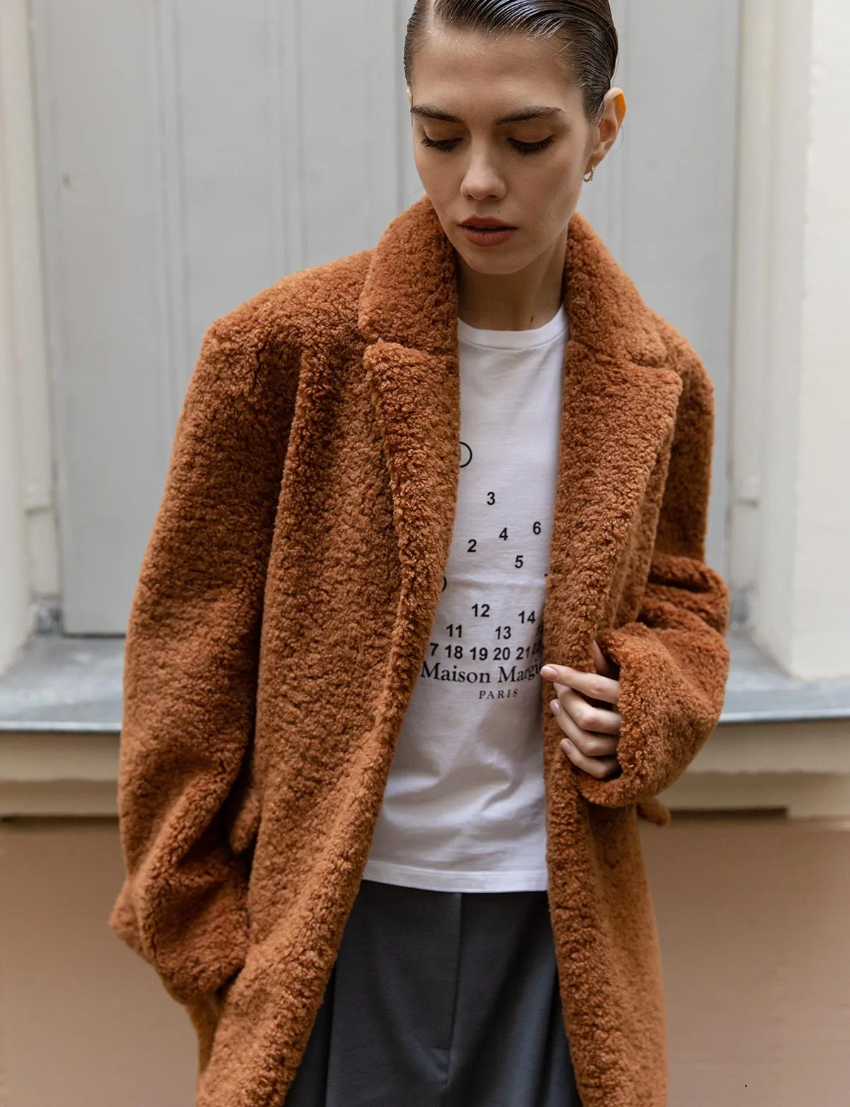 Camel Faux Fur Coat sold by Pixie Market product image thumbnail 5