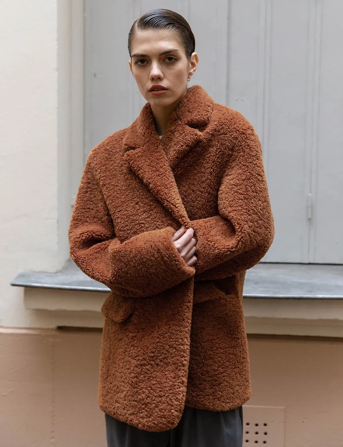 Camel Faux Fur Coat sold by Pixie Market product image thumbnail 2