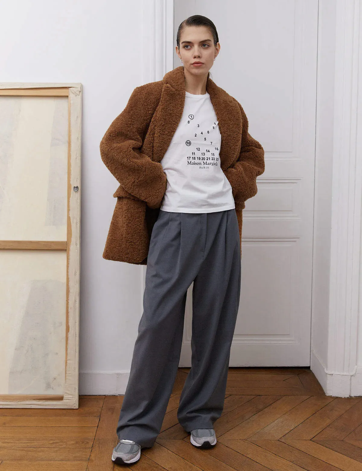 Camel Faux Fur Coat sold by Pixie Market product image thumbnail 3