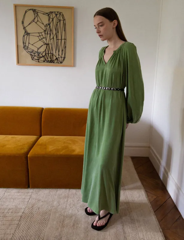 Evi Green Maxi Dress sold by Pixie Market