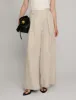 Oat Linen Wide Leg Pants sold by Pixie Market